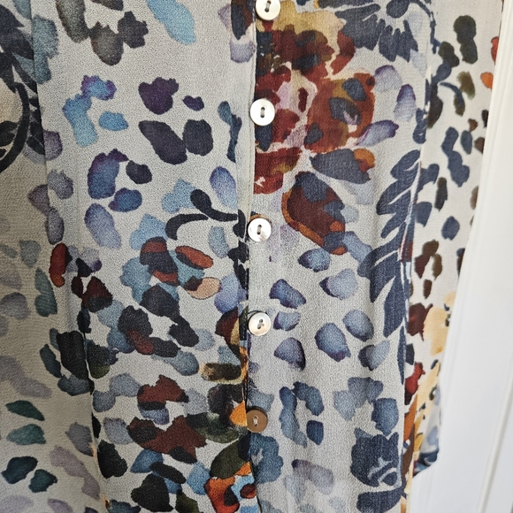 Sheer colorful blouse - Picture 6 of 7